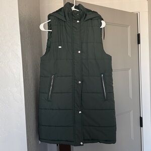 Dip Dark Green Puffer Vest
